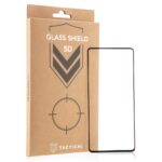 Juodas apsauginis stiklas telefonui Samsung Galaxy A51 Tactical Glass Shield 5D su ruda pakuote
