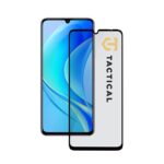 Juodas apsauginis stiklas telefonui Huawei Nova Y70 Tactical Glass Shield 5D su išpjova kamera ir ekranu