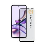 Juodas apsauginis stiklas telefonui Motorola G13 Tactical Glass Shield 5D su juodu rėmeliu