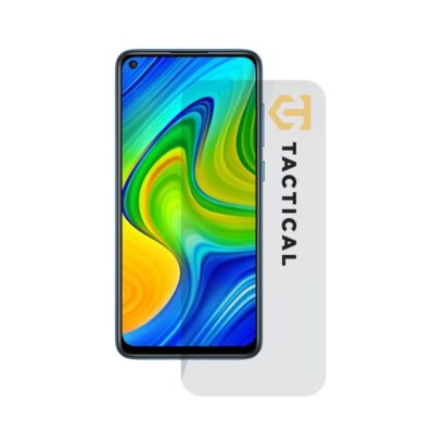 Skaidrus apsauginis stiklas telefonui Xiaomi Redmi Note 9 Tactical Glass Shield 2.5D ant telefono ekrano.