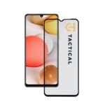 Juodas apsauginis ekrano stikliukas Tactical Glass Shield 5D Samsung Galaxy M12 A32 5G A12 A02s telefonui