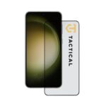 Juodas apsauginis ekrano stikliukas Samsung Galaxy S23 Plus Tactical Glass Shield 5D priekinėje telefono pusėje