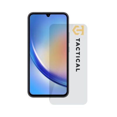 Skaidrus apsauginis stiklas telefonui Samsung Galaxy A34 5G Tactical Glass Shield 2.5D ant telefono ekrano