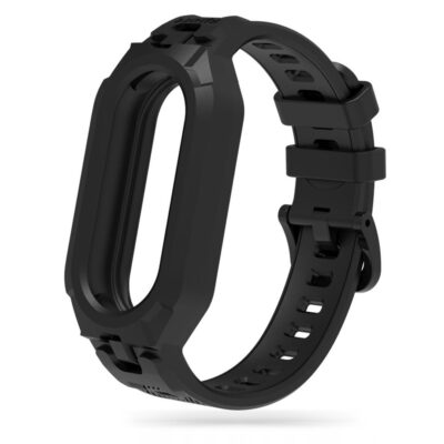 Juoda apyrankė XIAOMI SMART BAND 8 Tech-Protect Armour tyliai ir patikimai