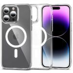 Skaidrus dėklas Apple Iphone 15 Pro Tech-Protect FlexAir Hybrid Magsafe su matomu magnetiniu žiedu