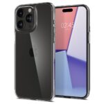 Skaidrus dezute Apple Iphone 15 Pro Spigen Airskin Hybrid telefonui su apsaugine kameru zona