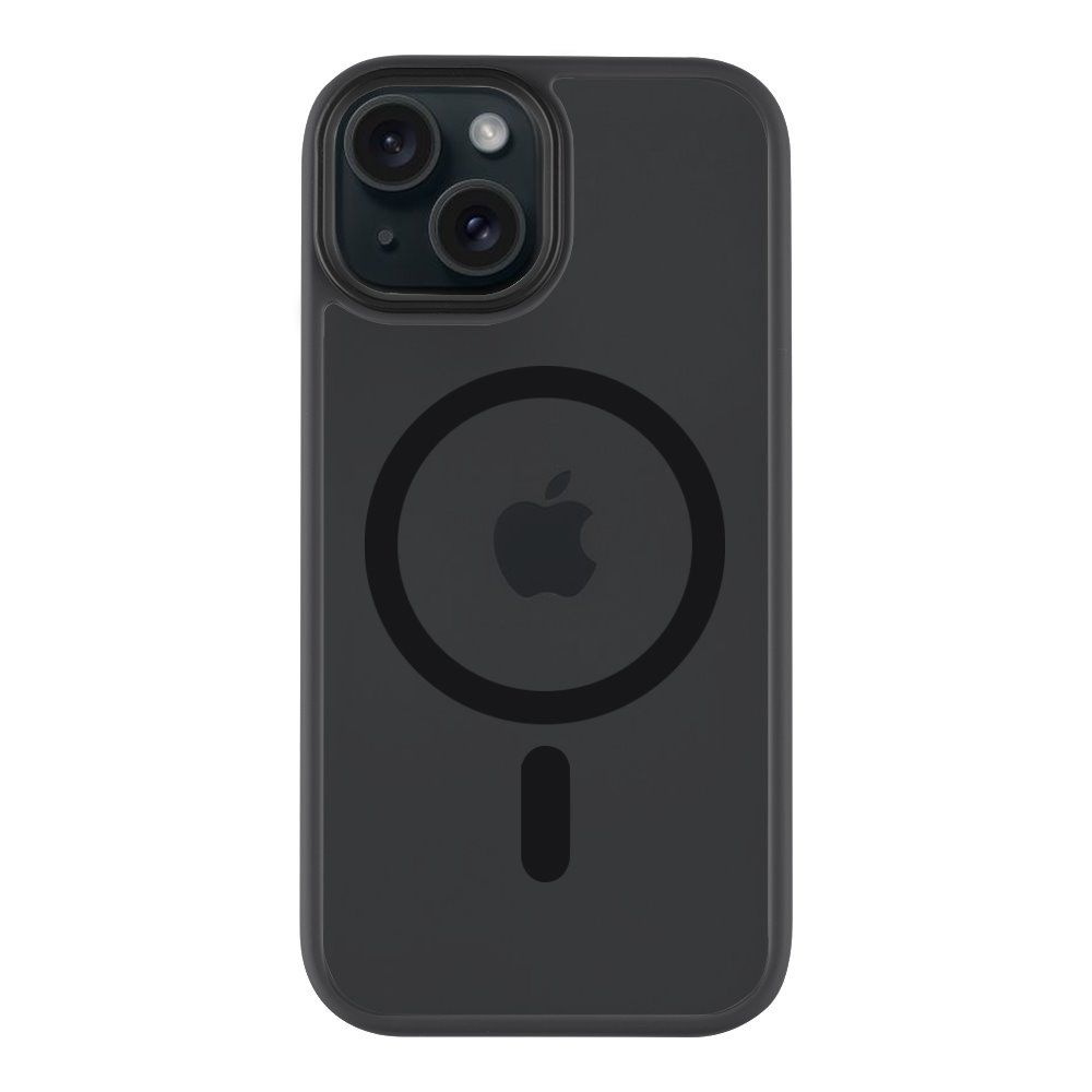 Juodas dėklas Apple Iphone 15 Tactical MagForce Hyperstealth Juodas dėklas Apple Iphone 15 Tactical MagForce Hyperstealth su matiniu paviršiumi ir kamera