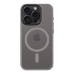 šviesiai pilkas dėklas apple iphone 15 pro tactical magforce hyperstealth su matiniu paviršiumi ir apsauga nuo smūgių