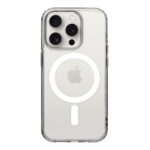 Skaidrus dėklas Apple Iphone 15 Pro Tactical MagForce Cover su matomu kamerų moduliu ir magnetiniu žiedu