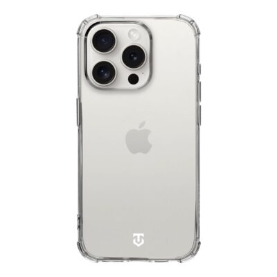 Skaidrus dėklas Tactical TPU Plyo telefonui Apple iPhone 15 Pro su matoma kamera ir logotipu