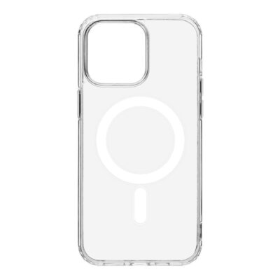 Skaidrus deklas Apple Iphone 15 Pro Max Tactical MagForce Cover su apsauginiu kampu ir magnetiniu ziedu nugarineje puseje