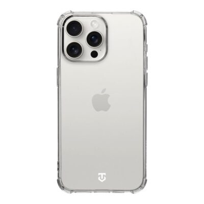 Skaidrus dėklas Tactical TPU Plyo telefonui Apple iPhone 15 Pro Max su matomu Apple logotipu