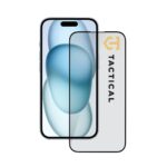 Juodas apsauginis ekrano stikliukas Apple iPhone 15 Tactical Glass Shield 5D