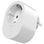 Baltas lizdas Xiaomi Mi Smart Plug 2 WiFi su maitinimo mygtuku ir LED indikatoriumi