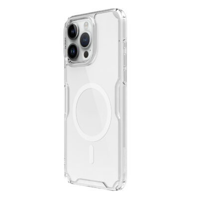 Skaidrus dėklas Nillkin Nature TPU PRO Magnetic telefonui Apple iPhone 15 Pro