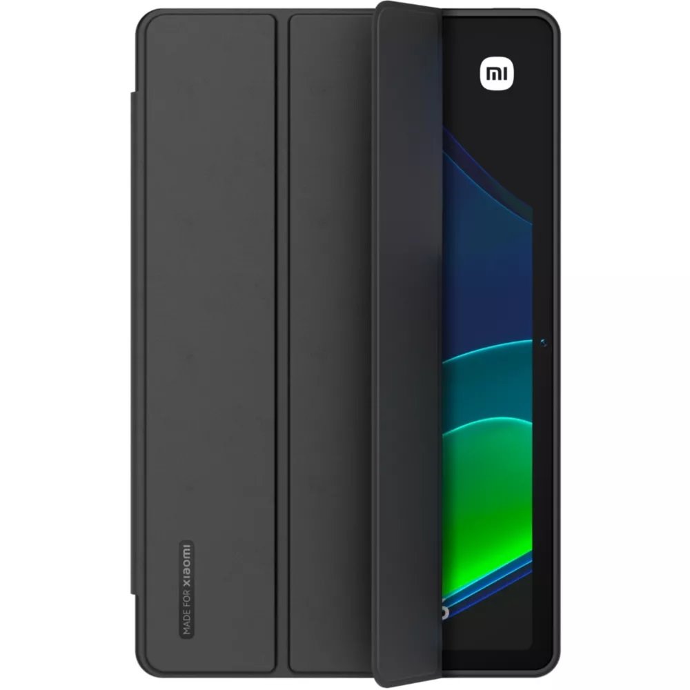 Juodas originlaus dėklas Xiaomi Pad 6 Book Case Juodas originalus dėklas Xiaomi Pad 6 Book Case planšetės ekrano dalyje