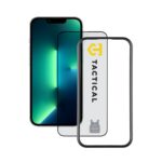 Apsauginis ekrano stikliukas Apple iPhone 13 Tactical Glass Impact Armour su juodu rėmeliu