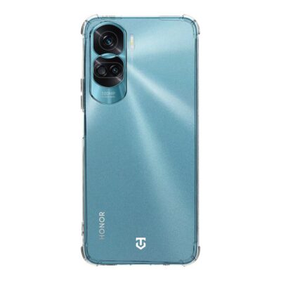 Skaidrus dėklas Tactical TPU Plyo telefonui Honor 90 Lite ant mėlyno Honor 90 Lite telefono nugarėlės