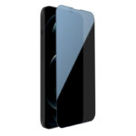 Juodas apsauginis ekrano stikliukas Apple iPhone 13 13 Pro 14 Nillkin Tempered Glass 0.33mm Guardian 2.5D prie telefono