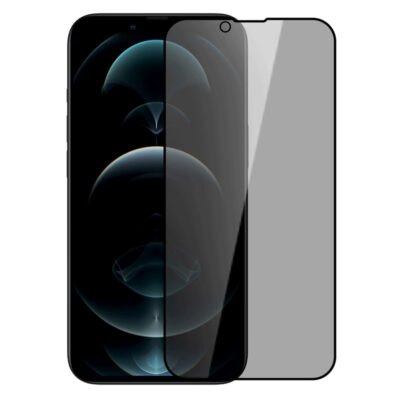 Juodas apsauginis ekrano stikliukas Apple iPhone 13, 13 Pro, 14 Nillkin Tempered Glass 0.33mm Guardian 2.5D priekinė ekrano dalis