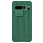 Tamsiai žalias dėklas Google Pixel 8 Pro su kameros apsaugos dangteliu