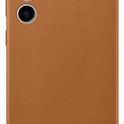 Camel originalus dėklas EF-VS916LAE Leather Cover telefonui Samsung Galaxy S23 Plus ruda odinė nugarėlė