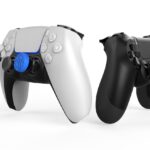 mėlyni-raudoni pultelio mygtukai ipega p5029 silikoniniai antgaliai ps5 ps4