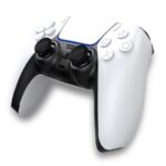 Juodi-raudoni pultelio mygtukai iPega P5006 silikoniniai apsaugos gaubteliai PS5 kontroleriui