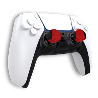 Juodi-raudoni pultelio mygtukai iPega P5006 silikoniniai antgaliai PS5