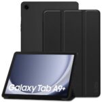Juodas dėklas Samsung Galaxy Tab A9 Plus 11.0 Tech-Protect Smartcase su ladžiu padėčiai palaikyti