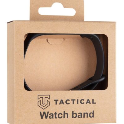 Juoda apyrankė Xiaomi Mi Band 3 4 Tactical 513 silikoninė juosta pakuotėje