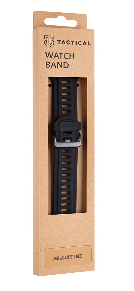 Juoda apyrankė Amazfit T-Rex Tactical 606 Juoda apyrankė Amazfit T-Rex Tactical 606 silikoninė juosta originalioje pakuotėje