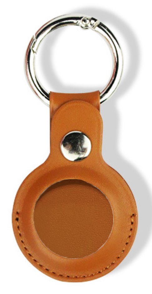 Rudas odinis dėklas Tactical Airtag Beam Leather Rudas odinis dėklas Tactical Airtag Beam Leather su metaliniu žiedu raktams