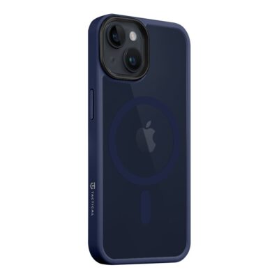 Tamsiai mėlynas dėklas Apple Iphone 14 Tactical MagForce Hyperstealth su matiniu paviršiumi ir kameros apsauga