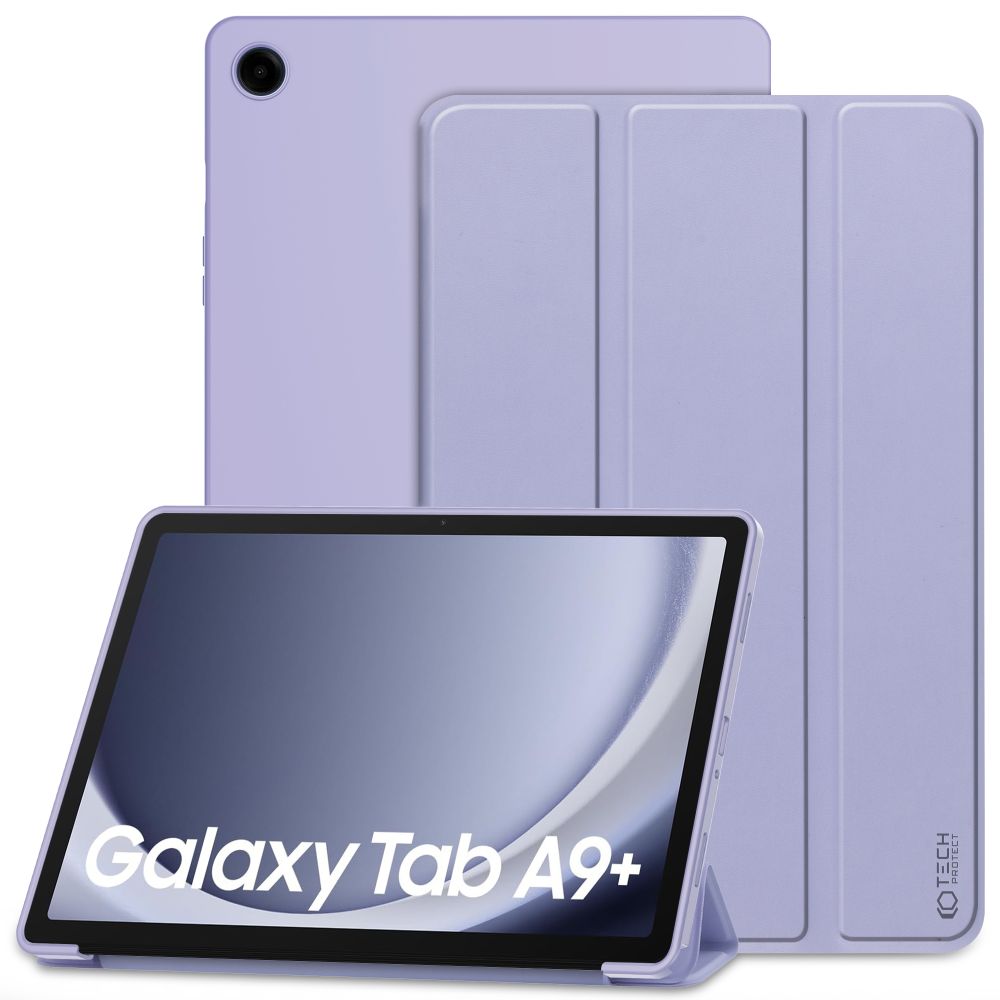 Violetinis dėklas Samsung Galaxy Tab A9 PLUS 11.0 Tech-Protect Smartcase Violetinis dėklas Samsung Galaxy Tab A9 PLUS 11.0 X210 X215 X216 Tech-Protect Smartcase su trijų dalių voleliniu uždengimu
