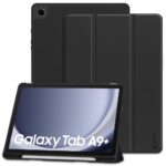 Juodas dėklas Samsung Galaxy Tab A9 PLUS 11.0 Tech-Protect SC Pen su dangteliu ir pieštuku