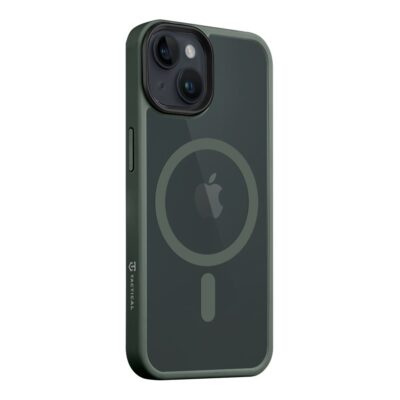 Žalias dėklas Apple Iphone 14 Tactical MagForce Hyperstealth su matiniu kraštu ir matinio stiklo viršumi