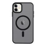 Tvirtas Asphalt dėklas Apple iPhone 11 su pilka spalva ir juoda rėmo apdaila