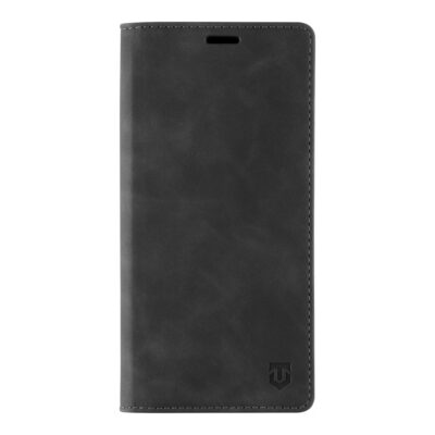 Juodas atverčiamas dėklas Tactical Xproof telefonui Xiaomi Redmi Note 12S su matine tekstūra