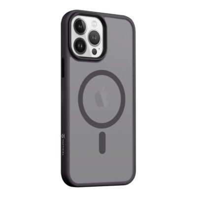 Asphalt dėklas Apple Iphone 13 Pro Max su juodos spalvos rėmeliu ir permatomu nugarėlės skydu