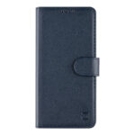 Tamsiai mėlynas atverčiamas dėklas Tactical Field Notes telefonui Xiaomi Redmi Note 12S iš priekio