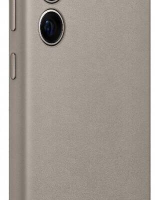 Taupe originalus deklas GP-FPS928HCA Leather Cover telefonui Samsung Galaxy S24 Ultra su triju kameru iskirtimis ir mygtukais sonineje puseje