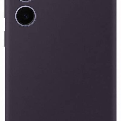 Tamsiai violetinis originalus dėklas Samsung Galaxy S24 Plus EF-PS926TEE Silicone Cover su trimis kameromis