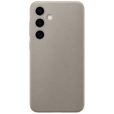 Taupe originalus dėklas GP-FPS926HCA Leather Cover telefonui Samsung Galaxy S24 Plus su matine faktūra