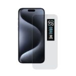 Skaidrus apsauginis ekrano stikliukas Apple iPhone 15 Pro su OBAL ME logotipu