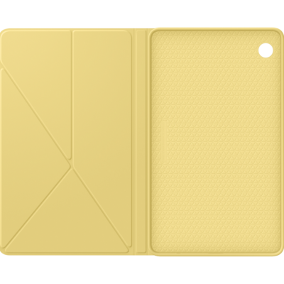 Geltonas originalus deklas Samsung Galaxy Tab A9 EF-BX110TLE Cover atvertas is vidaus puses