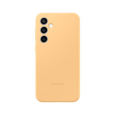 Apricot originalus deklas Samsung Galaxy S23 FE silikoninis dezis apelsino spalvos