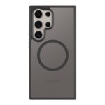 Asphalt dėklas Samsung Galaxy S24 Ultra Tactical MagForce Hyperstealth skaidrus su juodu rėmu