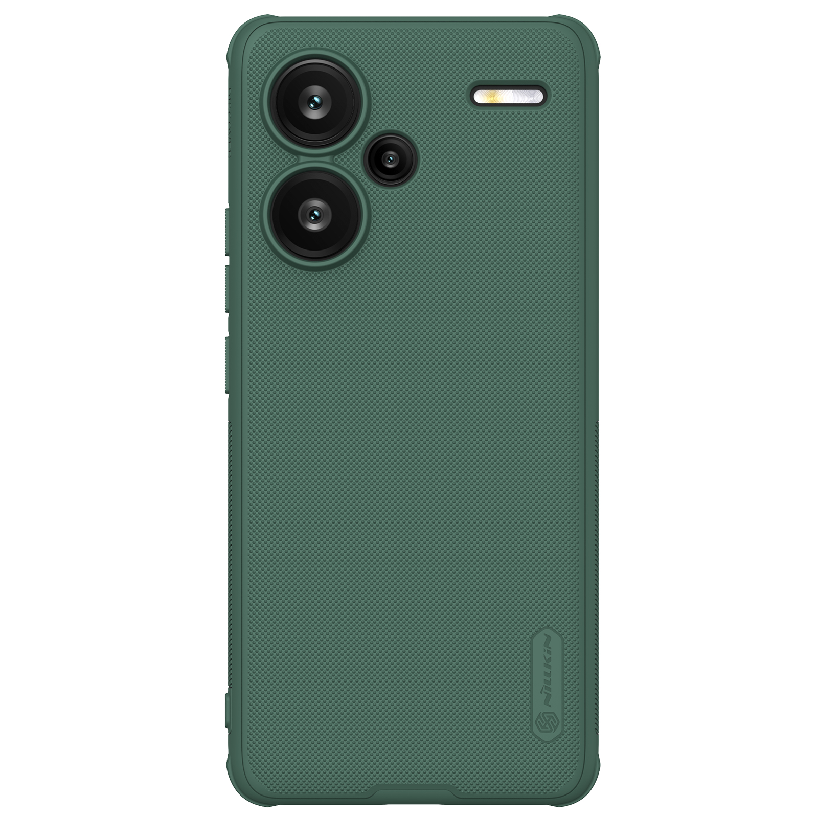 Tamsiai žalias plastikinis dėklas Xiaomi Redmi Note 13 Pro Plus 5G Nillkin Super Frosted Shield Tamsiai žalias plastikinis dėklas Xiaomi Redmi Note 13 Pro Plus 5G su matinė tekstūra ir fotoaparato angomis