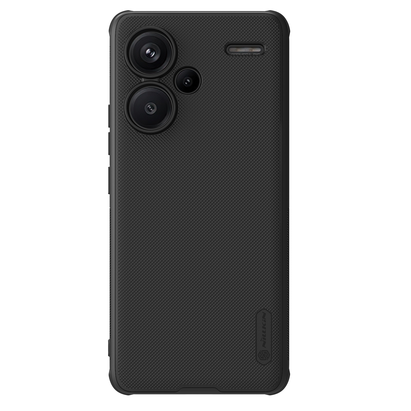Juodas dėklas Nillkin Super Frosted PRO Magnetic telefonui Xiaomi Redmi Note 13 Pro Plus 5G Juodas dėklas Nillkin Super Frosted PRO Magnetic telefonui Xiaomi Redmi Note 13 Pro Plus 5G su tekstūruota paviršiaus danga ir kamera